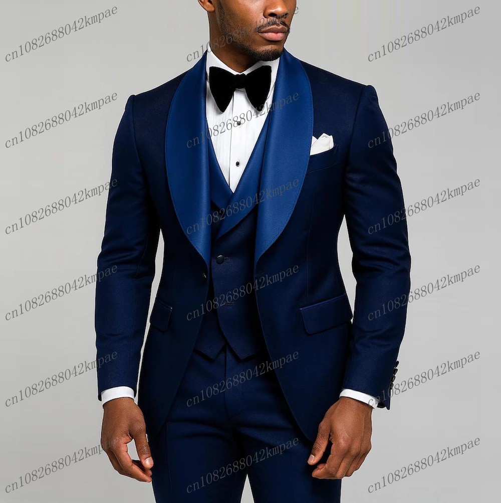Men Formal Wear Vest - Yeni Lacivert Resmi Erkek Takımı Damat