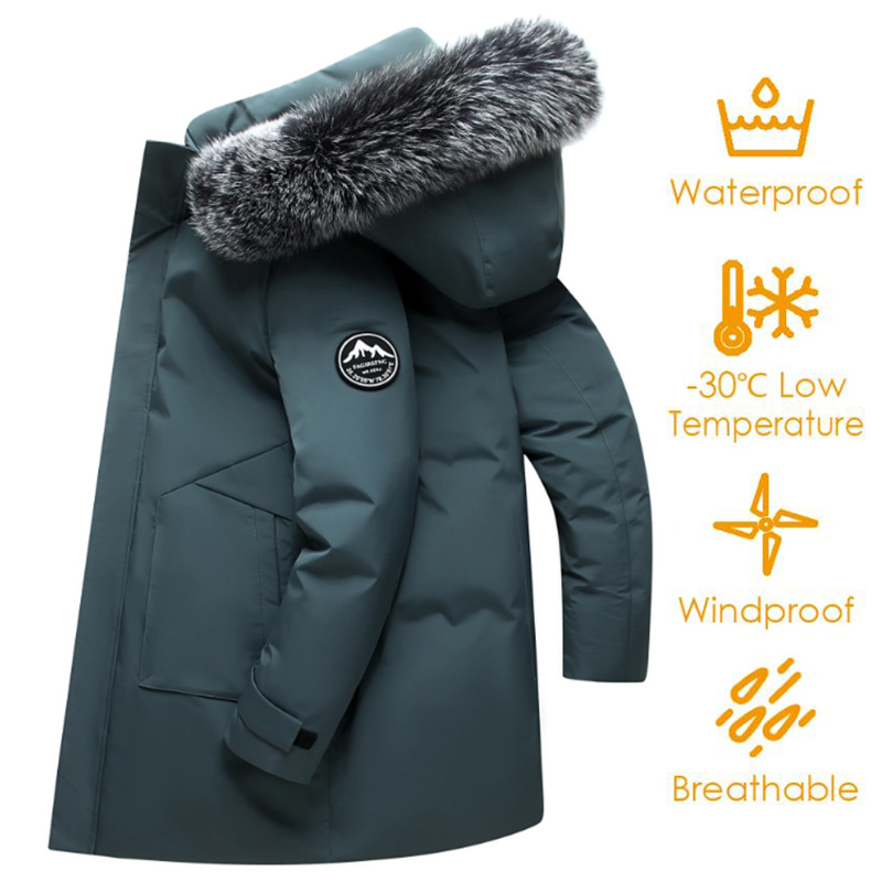Men Formal Wear Coat - Sonbahar Kış Erkekler Rüzgar Geçirmez Aşağı