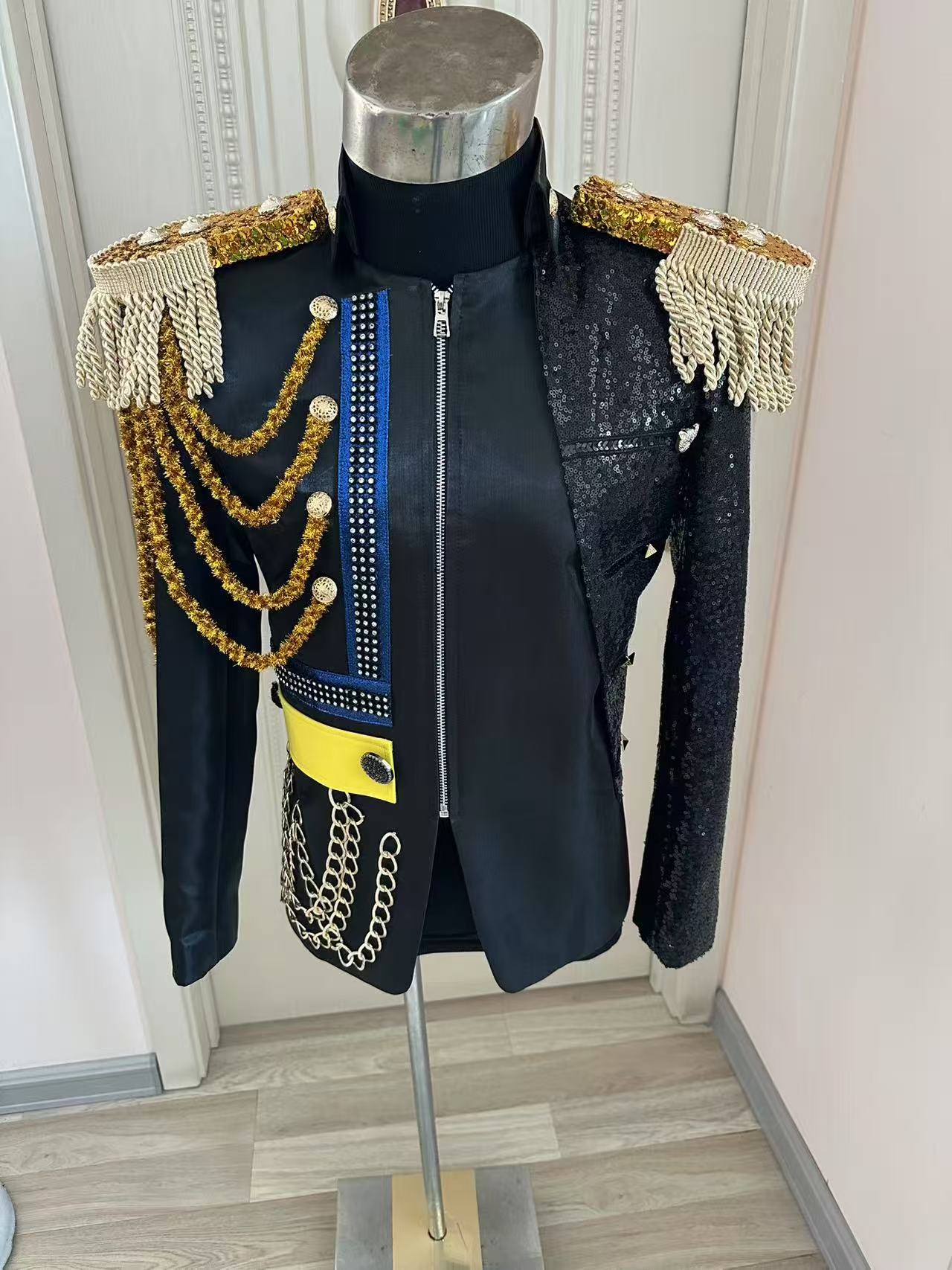 Men Formal Wear Dress - Yeni Erkek Püskül Kraliyet Ceket Düğün