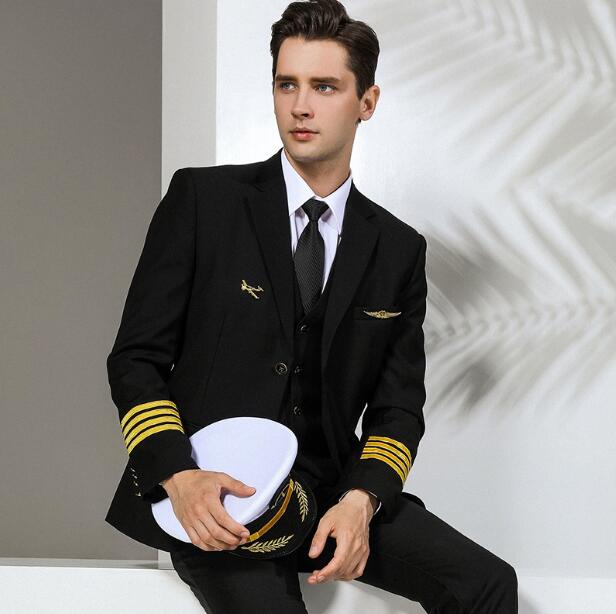 Men Formal Wear Coat - Havacılık Profesyonel Giyim Aviator Üniforma Erkek