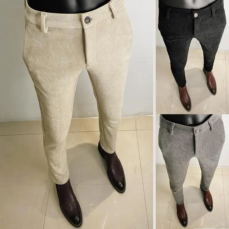 Men Formal Wear Dress - Sonbahar kış kalınlaşmış yün takım elbise