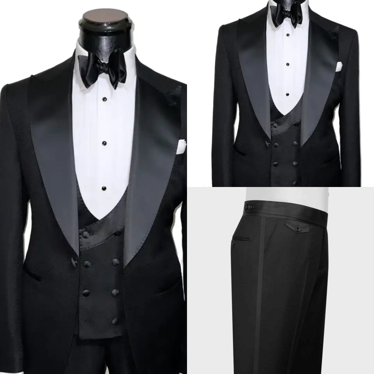 Men'S Formal Wear No Suit - Resmi Düğün Smokinleri Sivri Yaka 3