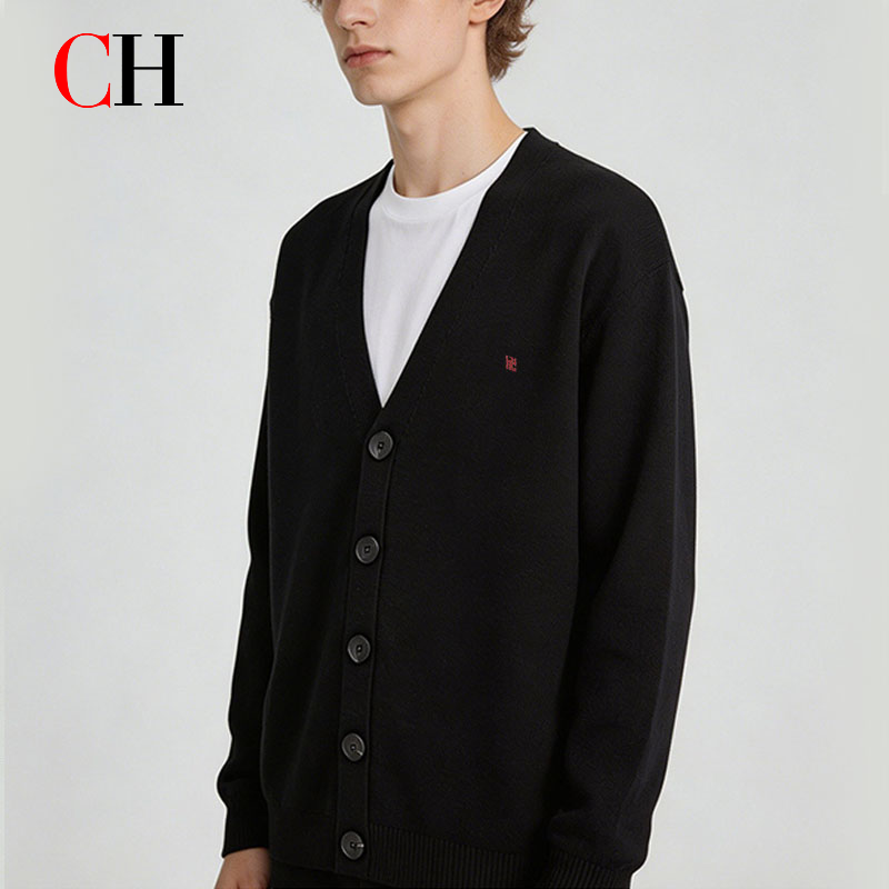 Men Formal Wear Coat - CH Kadın V Yaka Örgü Hırka