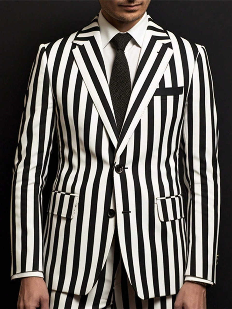 Bahar Modası Çizgili Erkek Pan - Men'S Formal Wear No Suit incelemesi ve fiyatı