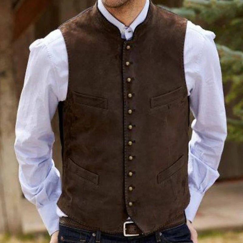 Erkekler Yelek Kahve Süet Kadi - Men Formal Wear Vest incelemesi ve fiyatı