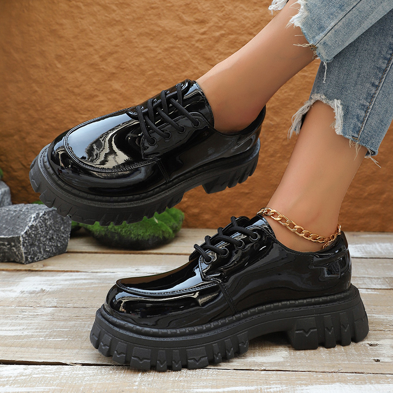 Kadınlar için Tıknaz Platform  - Patent Leather Oxford incelemesi ve fiyatı