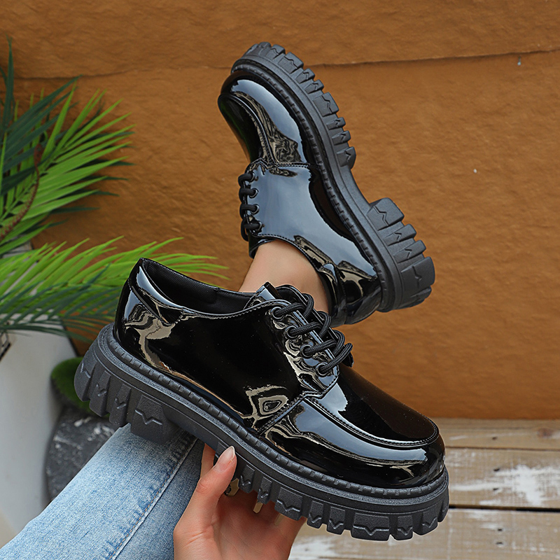 Kadınlar için Tıknaz Platform  - Patent Leather Oxford incelemesi ve fiyatı