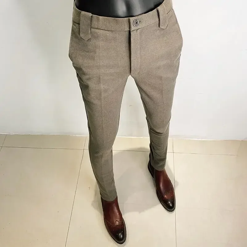 Sonbahar kış kalınlaşmış yün t - Men Formal Wear Dress incelemesi ve fiyatı