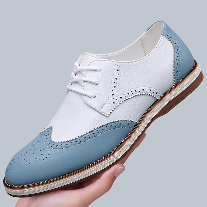 Erkek Beyaz Mavi İki Renkli Br - Patent Leather Oxford incelemesi ve fiyatı