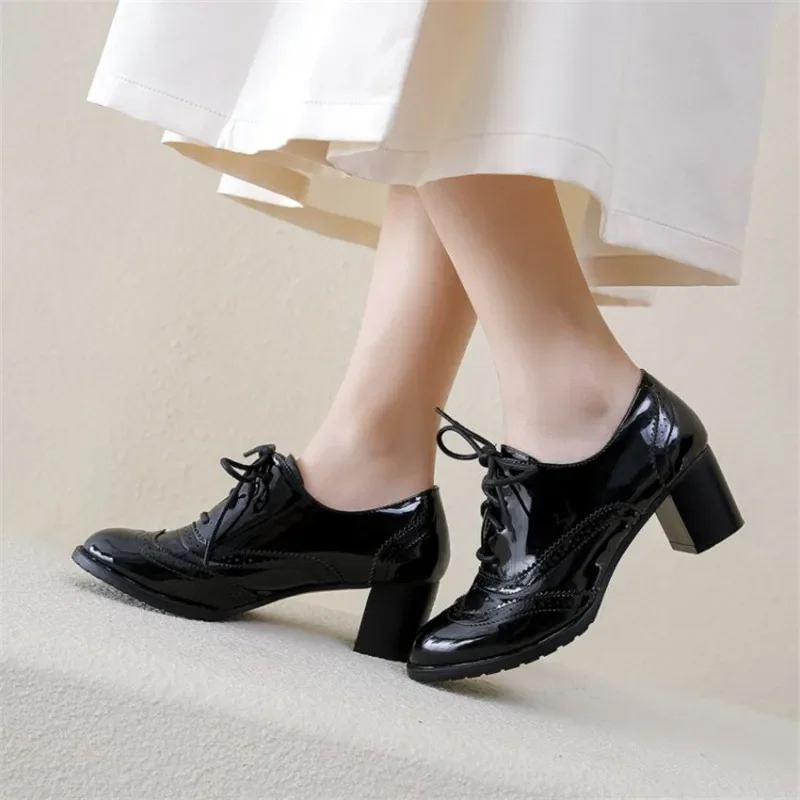 İngiliz kadın oxfordlar mavi k - Patent Leather Oxford incelemesi ve fiyatı