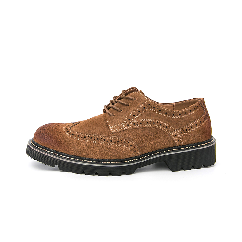 Erkek Kahverengi Süet Brogue O - Large Men Formal Wear incelemesi ve fiyatı